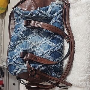Denim handbag
